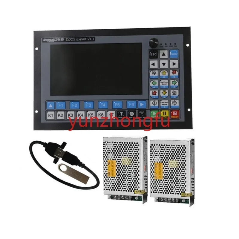 Cnc Controller Ddcs-expert 5Axis Supports Automatic Tool Change/atc & Slave Function + Power Supply For CNC Embroidery Machine