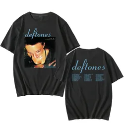 Deftones Tour 2025 T-shirt Rond Het Bont Album Grafische T-shirts Korte Mouw Katoen Zomer T-shirt Hip Hop Band Fashion tees