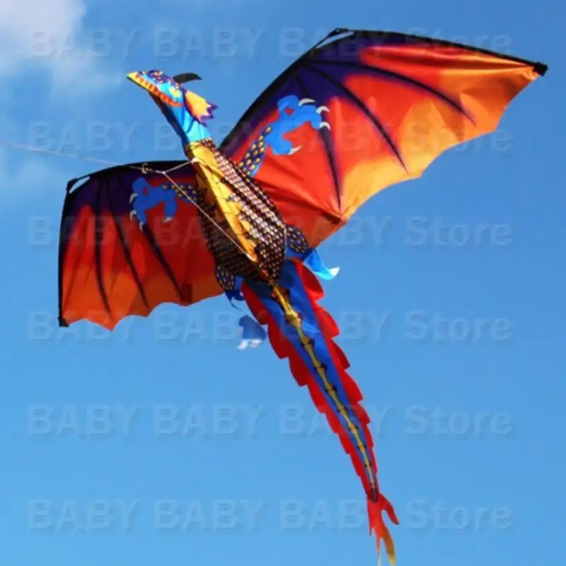 Q81A Long Tail 3D Kite Backyard Game Pâques Gift Vacation Toy Wind Kite For Teen