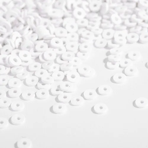 300 Stück 6mm Flache Runde Polymer Clay Perlen Handgefertigte Scheiben Lose Abstandsperlen für Schmuckherstellung DIY Armband Halskette Heishi Perlen – Detail 17