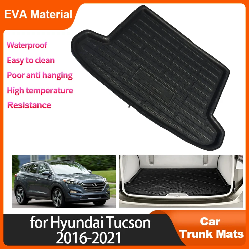 

Car Rear Trunk Mats For Hyundai Tucson 2016 2017 2018 2019 2020 2021 TL Auto Accessories Waterproof Protective Trunk Storage Pad