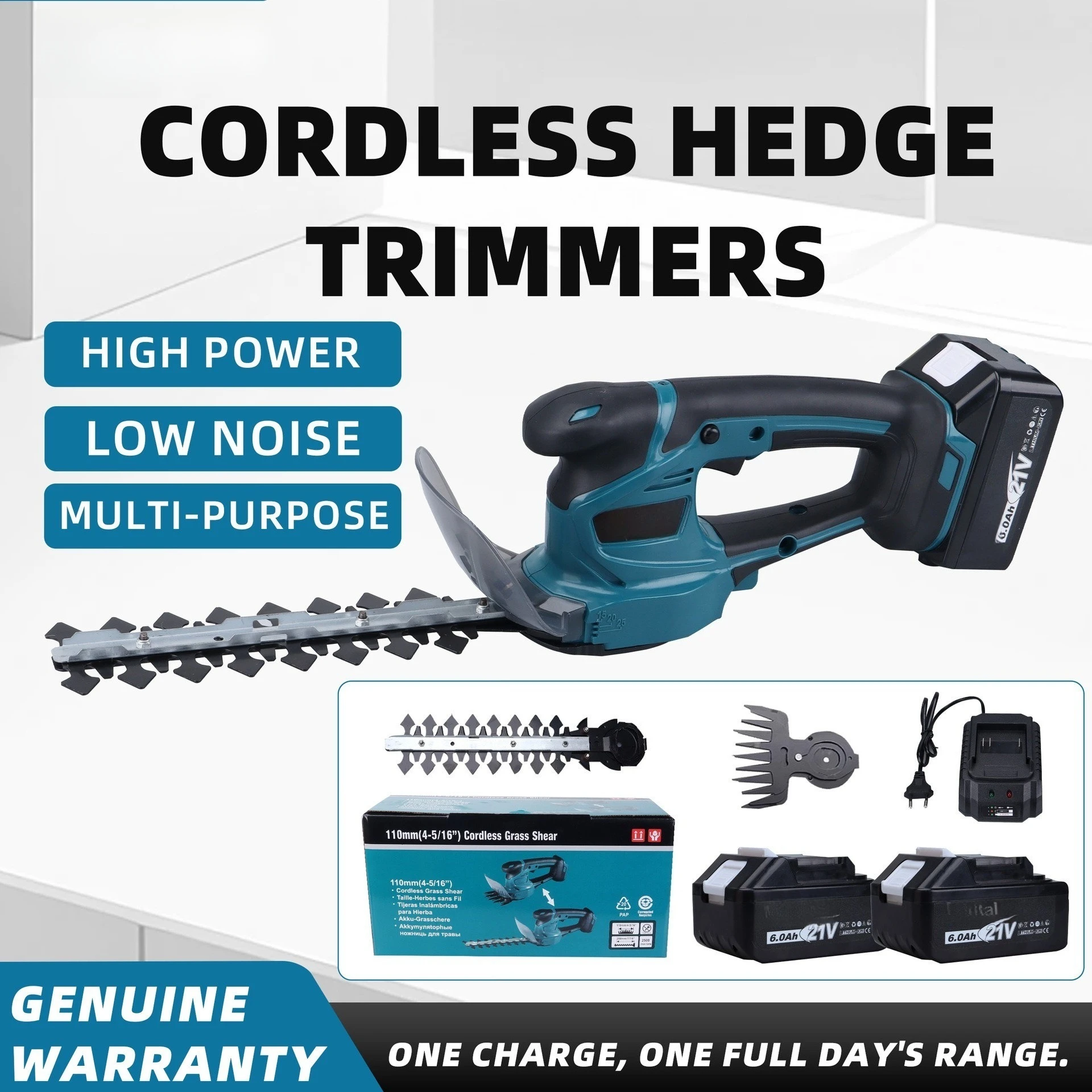 Handheld Cordless Lithium‑ion Hedge Trimmer, Household Mini Electric Shear for Lawn Fence Shrub and Branch Pruning Process