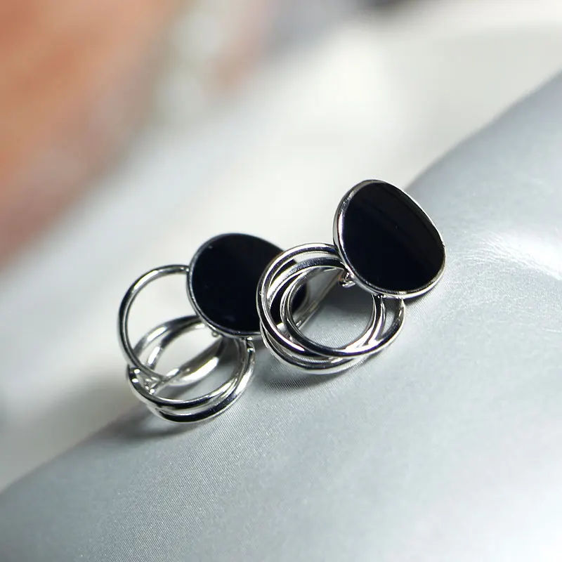 

S925 Sterling Silver Earrings For Unisex