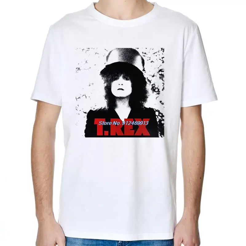المنزلق تي ريكس مارك بولان 70s روك الجرافيك تي شيرت تيز بلايز الصيف القطن تي شيرتات قصيرة الاكمام س الرقبة تي شيرت ملابس رجالي