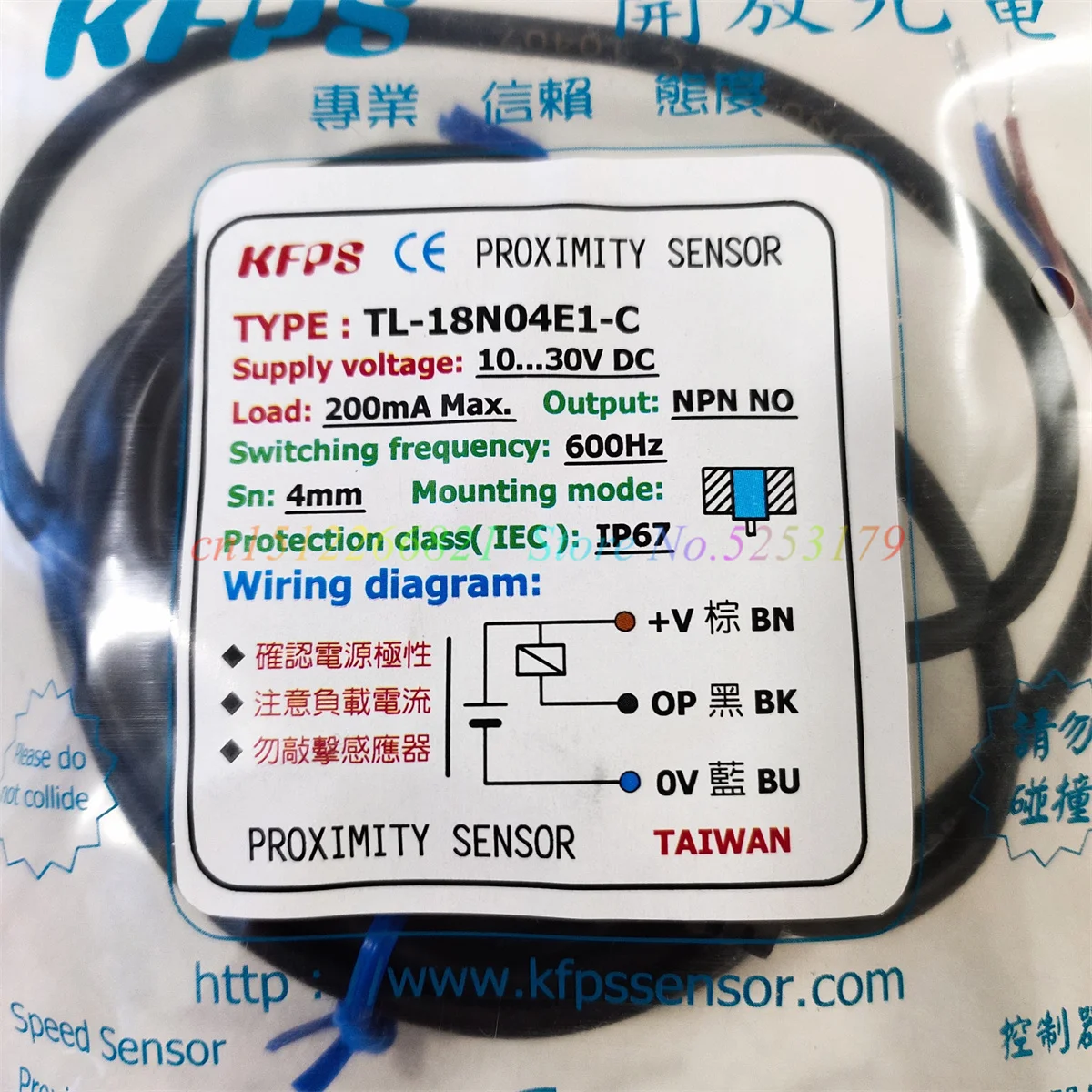 1PC TL-18N04E1-C KFPS Proximity Switch Sensor New Original