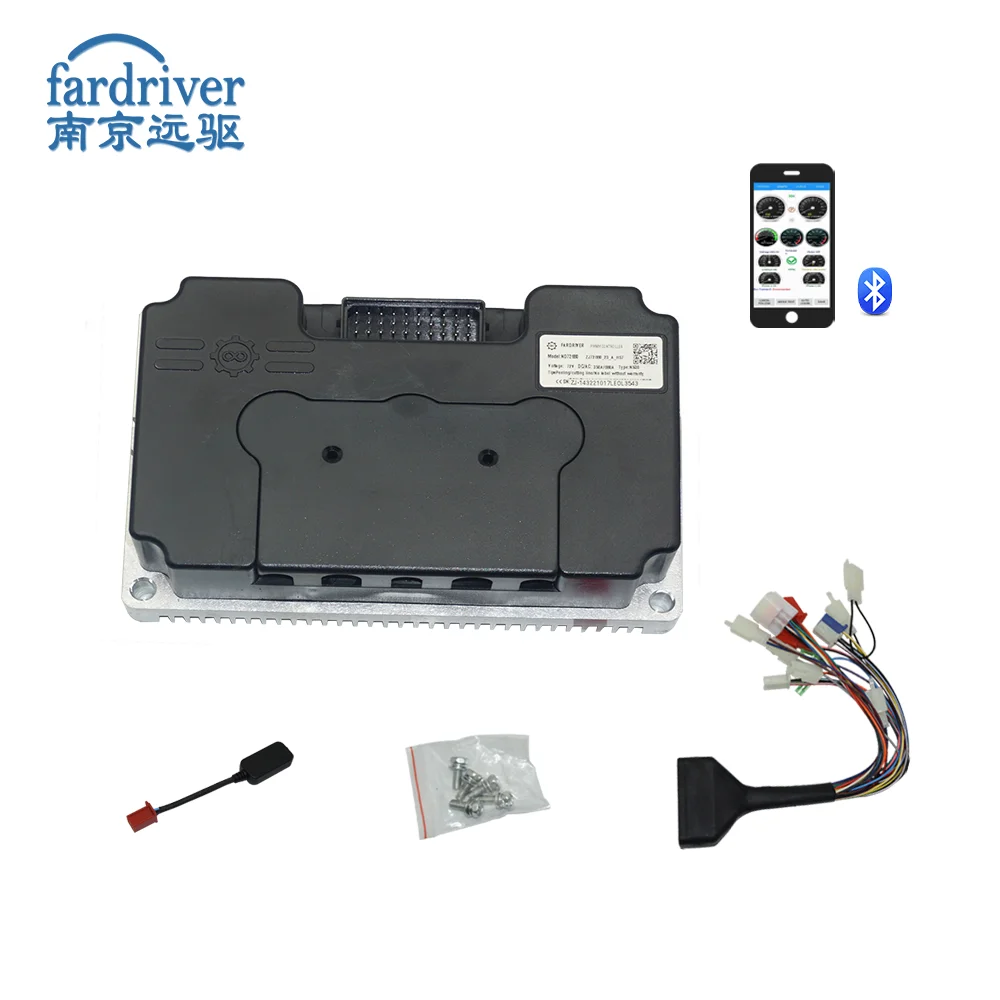 FARDRIVER ND72680 High Power Electric Motorcycle Controller 680A BLDC Programmable with bluetooth For 4-6KW QSMotor