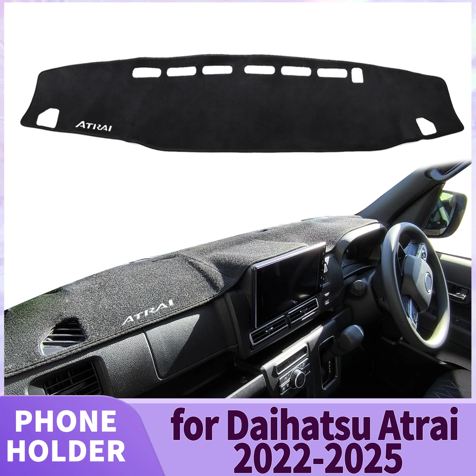 

fit for Daihatsu Atrai 2022-2025 S700 S710 RHD Dashmat Car​​ Accessories Dashboard Cover Pad DashMat Sunshade Protective Carpet