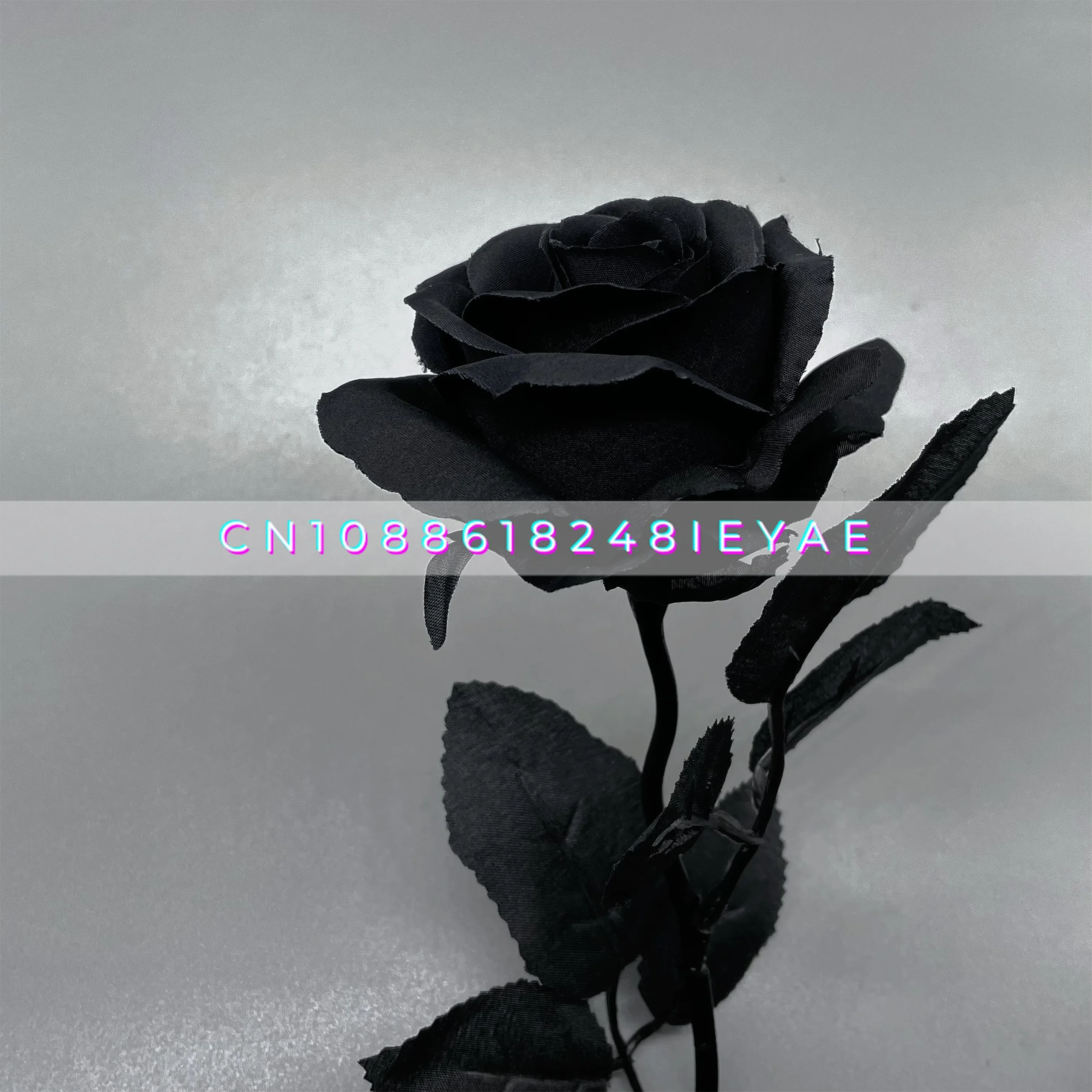 

Gothic Black Rose Shooting Props White and Black Fake Dry Bouquet Simulation