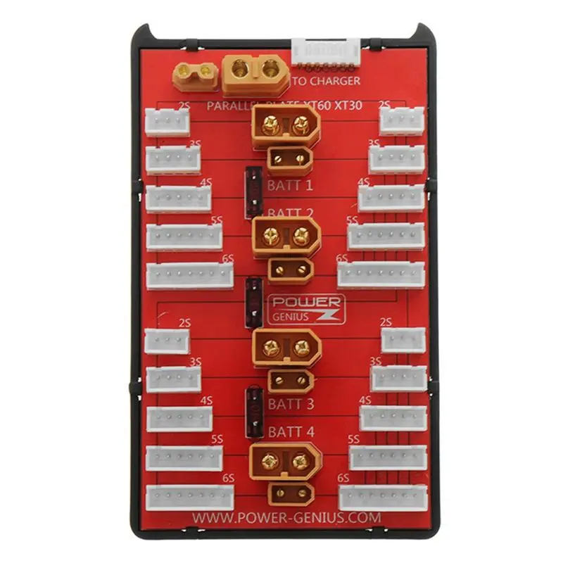 (A30I) 2-IN-1 XT30 XT60 Parallel Charging Board Supports 4 Packs 2-6S Lipo Battery for RC Models Multicopter Part