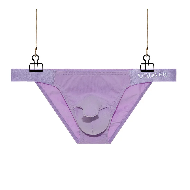 Men's Separated Pouch Briefs Low-Rise U-Pouch Underwear with Branded 