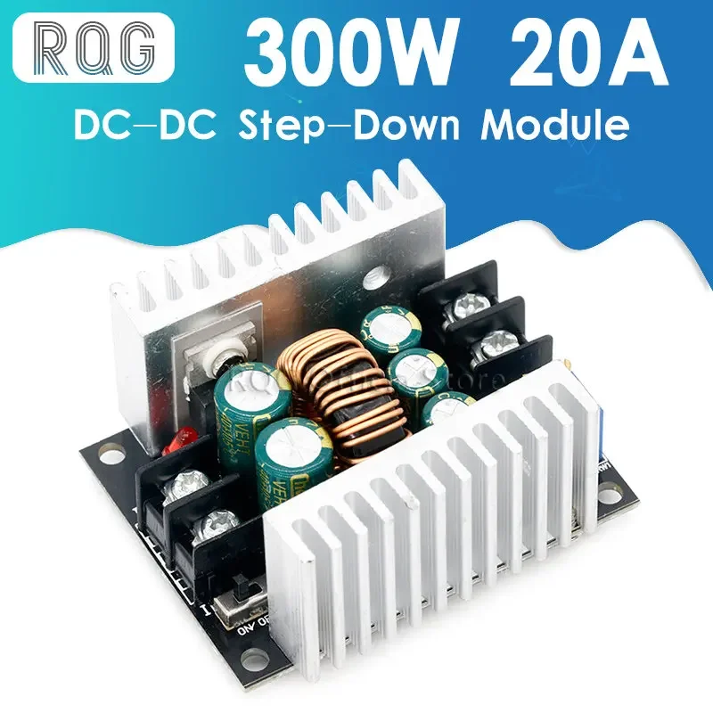 300W 20A DC-DC Buck Converter Step Down Module Constant Current LED Driver Power Step Down Voltage Module Electrolytic Capacitor