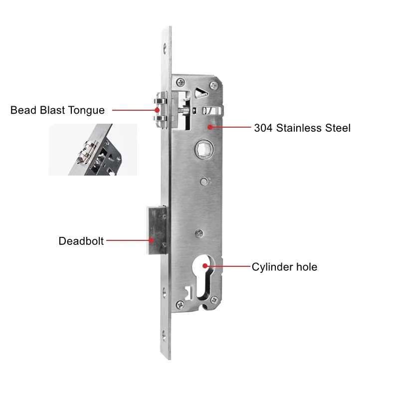 2085 3085 4085 5085 6085 7085 Lock Body Metal Stainless Steel Electronic Lock Body Mortise Face Recognition Fingerprint