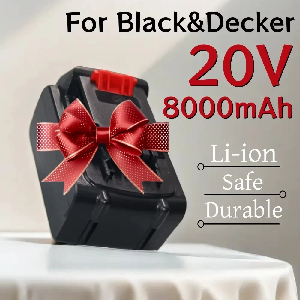 

For Black&Decker LB20 LBX20 LBXR20 Cordless drill Replacement Battery 20V 8000mAh Li-ion Rechargeable Battery