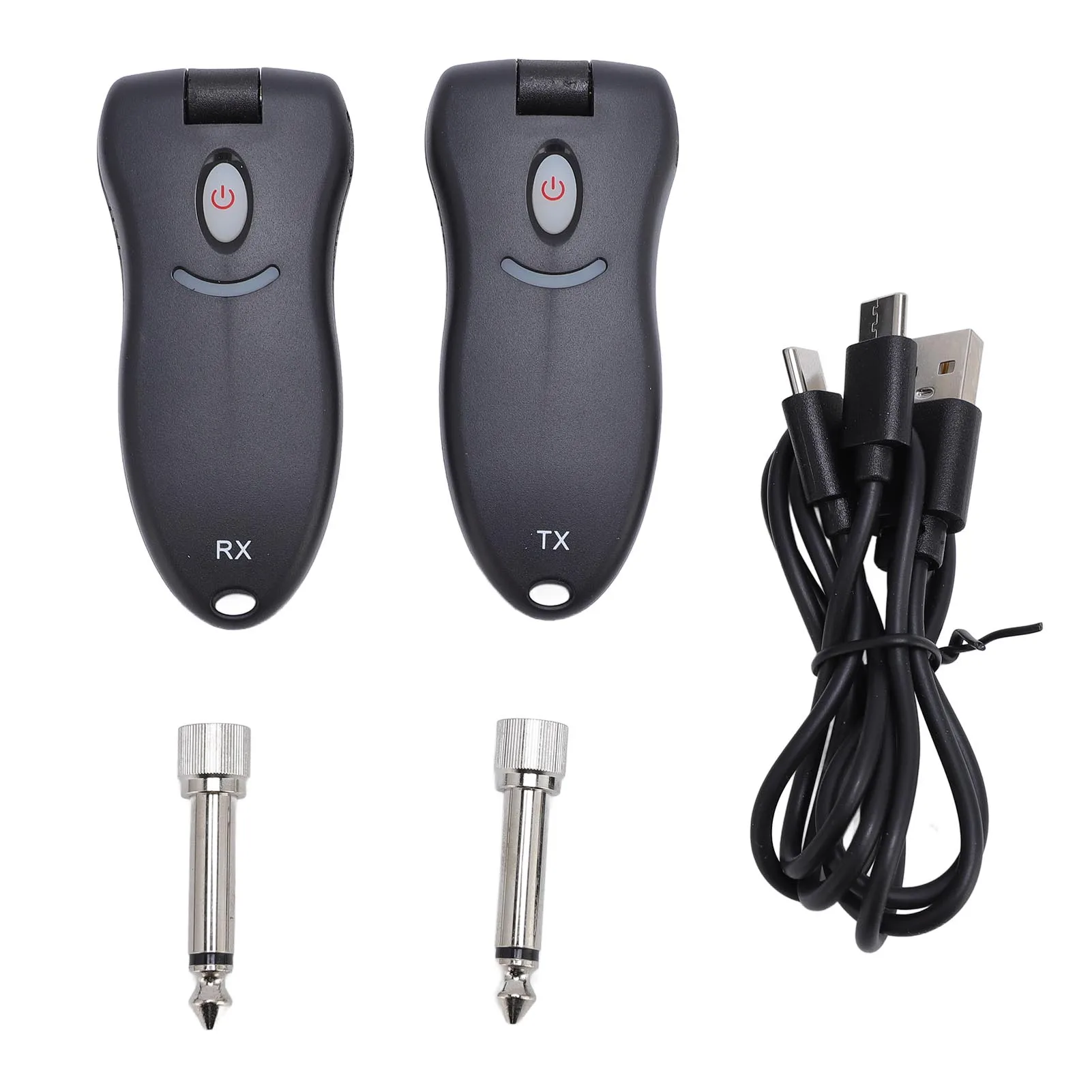 

Wireless Guitar System 2.4GHz Transmitter Receiver Rechargeable Sound Transceiver for Bass Wireless Guitar System 2.4GHz