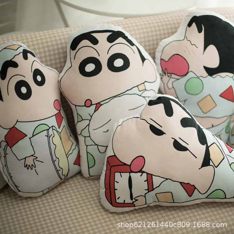 Cute Crayon Shin Chan Pillow Plush Toy Cartoon Anime Periphery Doll Children'S Birthday Gift Living Room Decoration Items