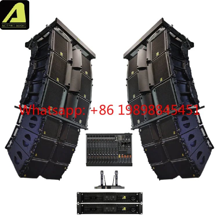 

ACTPRO AUDIO K3+KR208 Line Array System with KS28 Subwoofer, Active Stage Sound