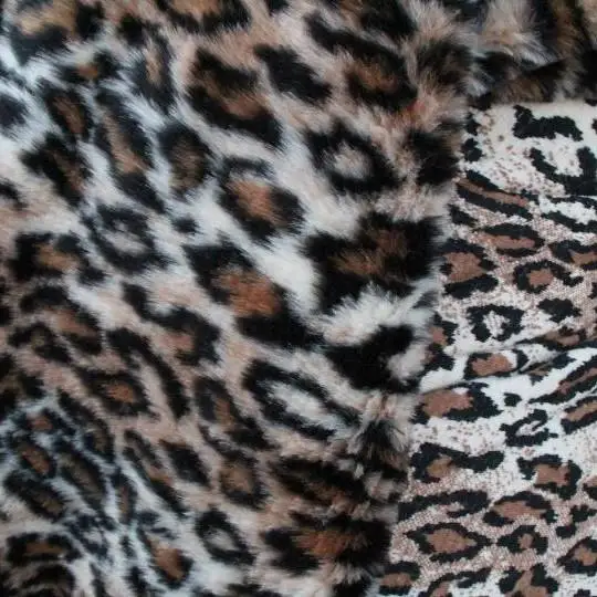 Leopard Tiger stripes plush faux fur fabric,1-2cm pile felt,Photograph Background cloth,Car decorative mats,150cm*50cm/pcs