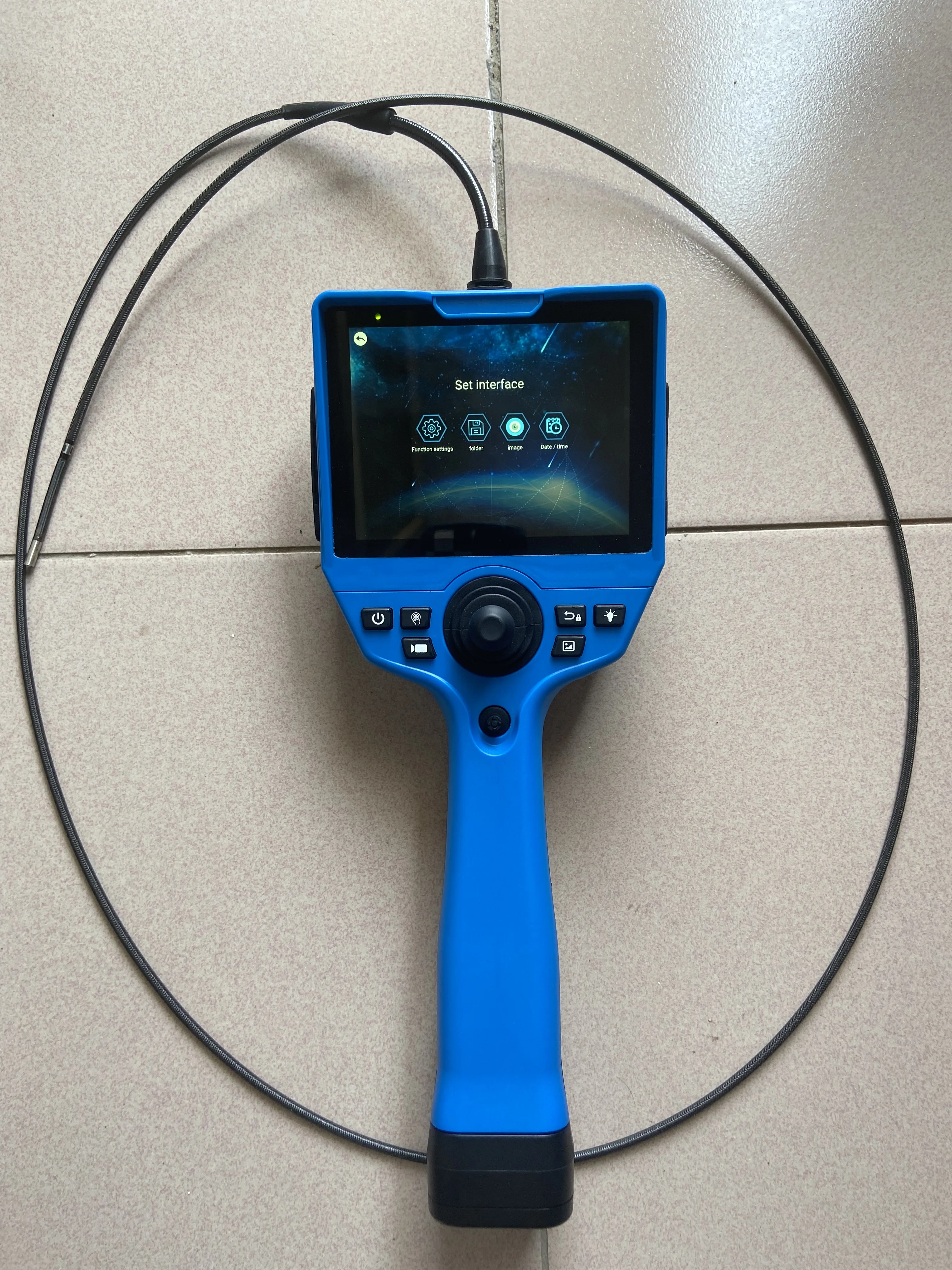 Portable Industrial Endoscope with 5.2 Inch IPS Touch Screen, 4mm Camera Lens Diameter, 1.5m Probe Cable for Welding Inspection