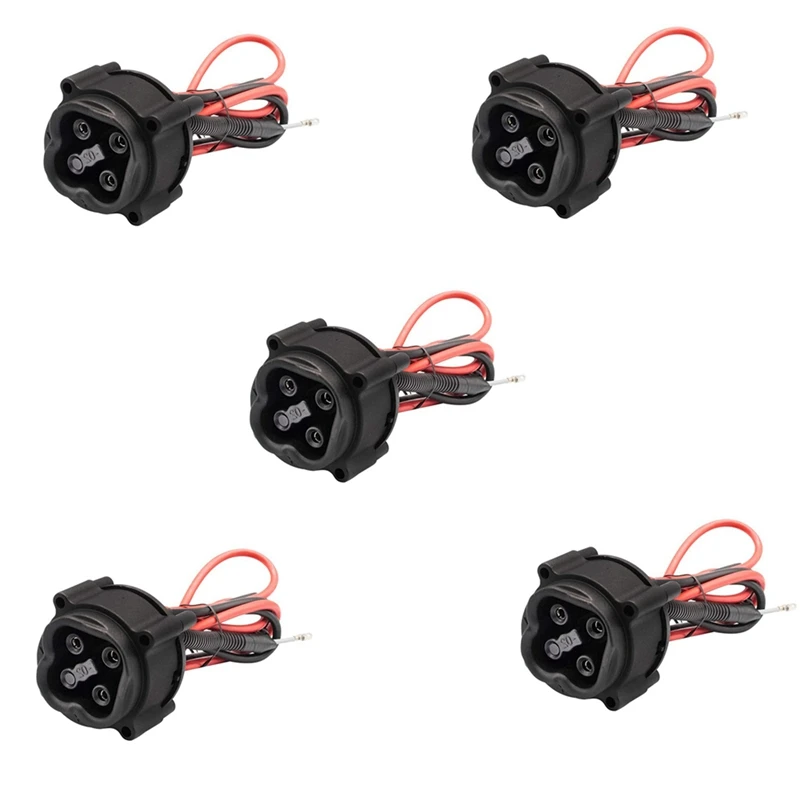 

5X For Yamaha Golf Cart 2008-2010 48-Volt Charger Plug Receptacle JW2-H6181-02 Golf Cart Accessories