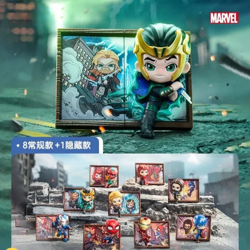 Hot Sale Marvel Photo Frame Series Blind Box Fashion Anime Mysterious Box Toys Cartoon Decoration Children Room Ornam Toys Gifts