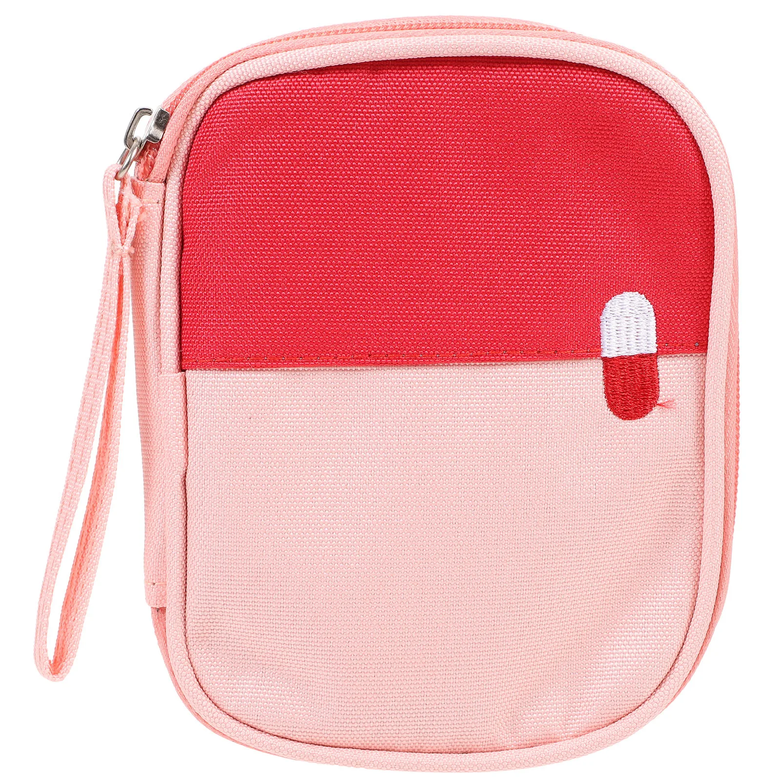 حقيبة إسعافات أولية صغيرة محمولة من قماش أكسفورد خفيفة الوزن ومقاومة للماء أثناء السفر وحقيبة تخزين الأدوية للتخييم والمشي لمسافات طويلة في الهواء الطلق