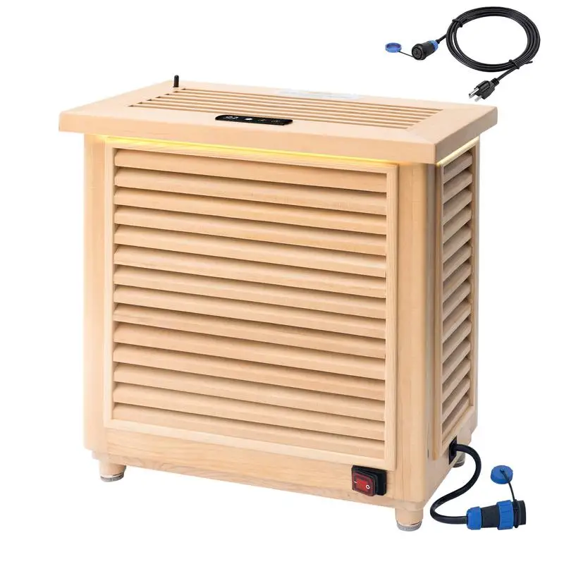 

Electric Sauna Heater with Graphene Panel, Canadian Hemlock Wood, Touch Control, 165°F Max Heat, 1000W Output, Ideal for Home
