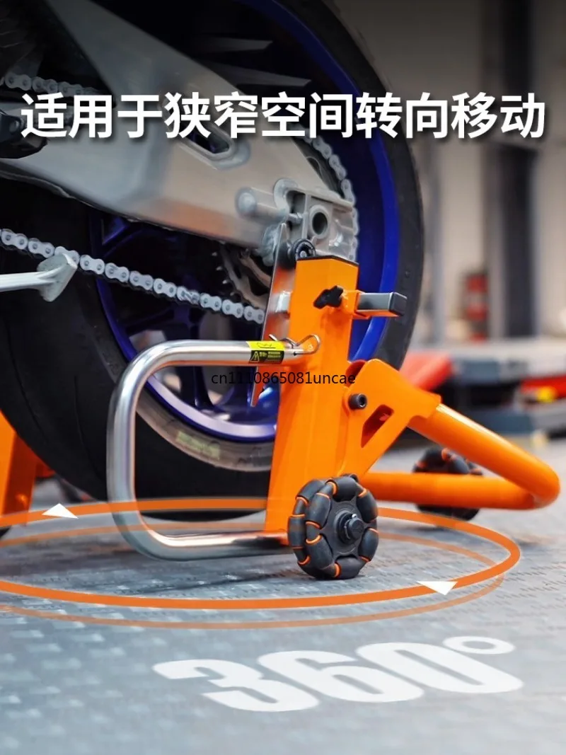 Motorcycle Universal Stand 360° Swivel Mobile Non-slip for Single Dual Swingarm Heavy Duty Repair Maintenance Durable Hot Sale