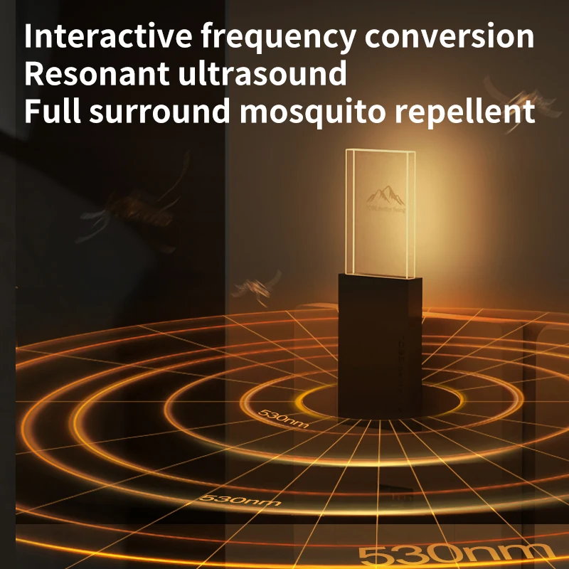 Usb Ultrasonic Insect Repeller Electronic Mosquito Insect Repellent Light Portable Pest Control Mice Spider Repellent Nightlight