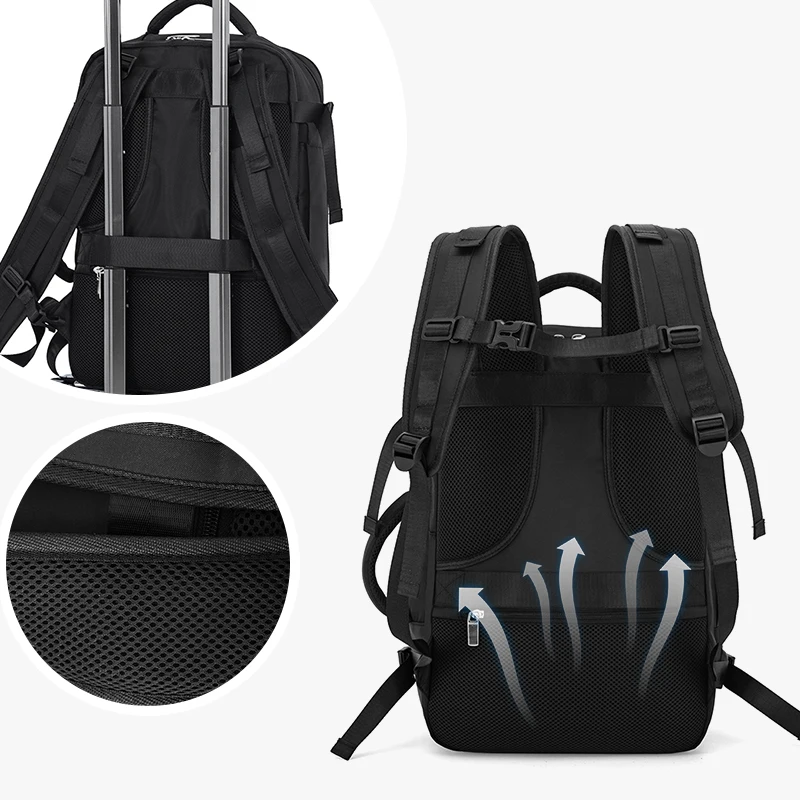 Travel Bag Men's Outdoor Mountaineering Backpack Super Large Capacity Travel Backpack with Shoe Compartment Luggage Bag image 3