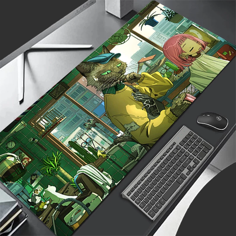 

Mouse Pad Cartoon City Design Non-Slip Desk Mat Gaming Accessories Stitched Edges For Home And Game For Gamer Mousepad