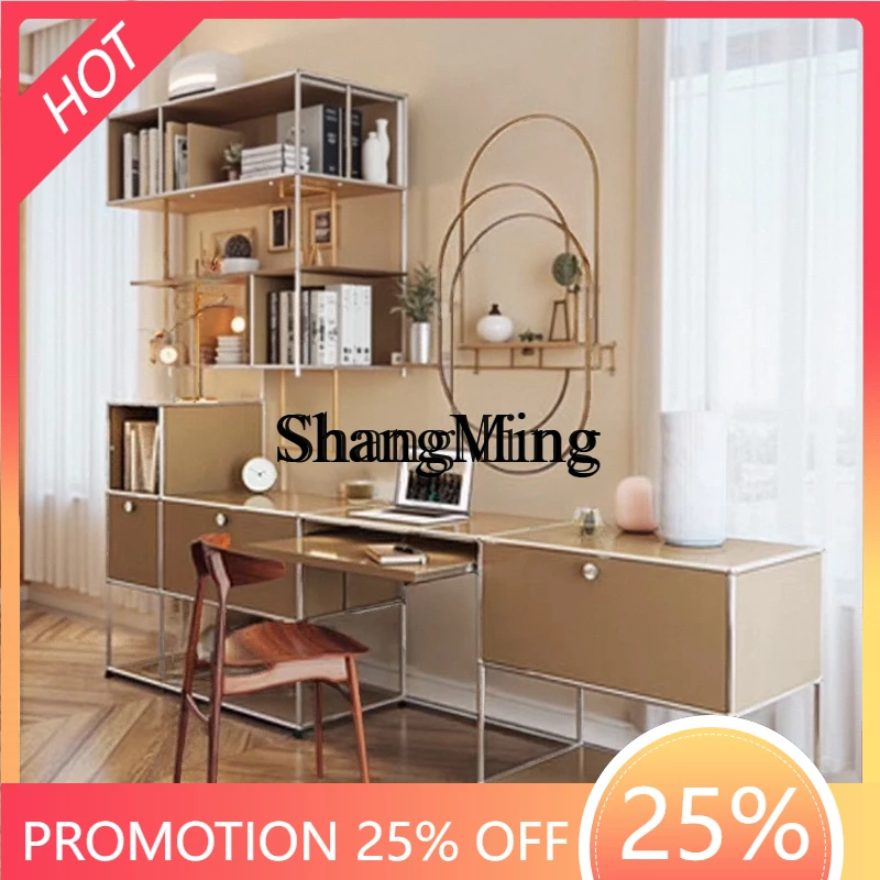 FG good-looking  Stainless Steel Module Desk Household Multifunctional Desk Writing Desk Bedroom Dressing Cabinet