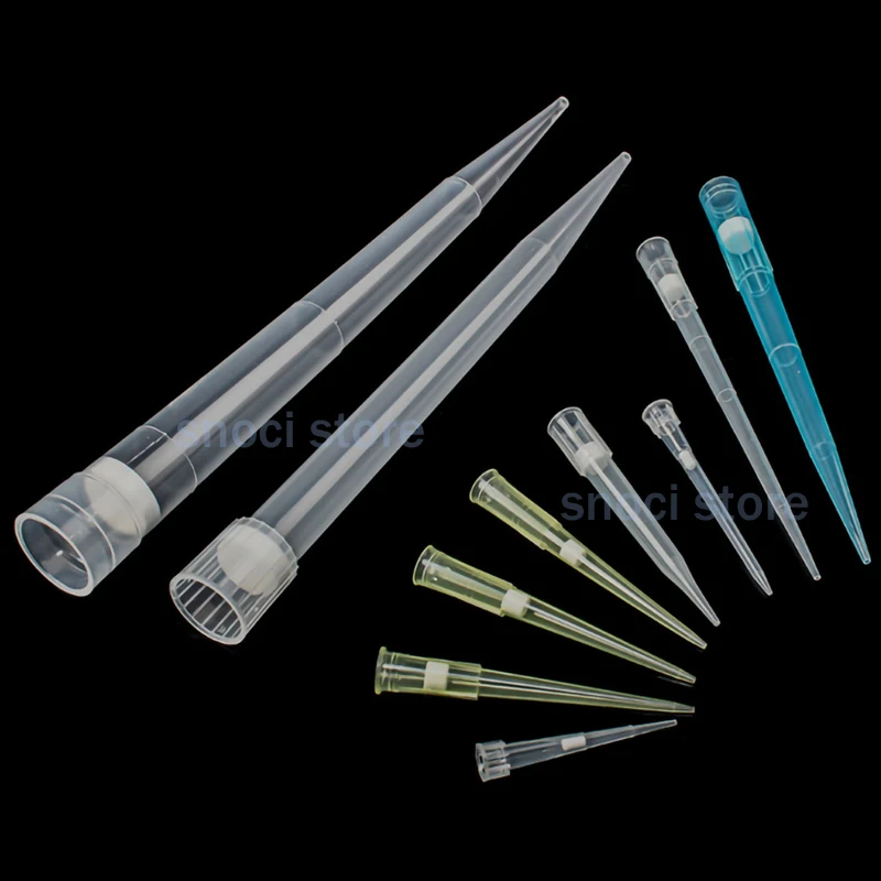 10ul~1000ul Universal Sterile Filter Pipette Tips Aerosol Barrier Pipette Tip Pipette Tips  with Filter Element Transparent Tips