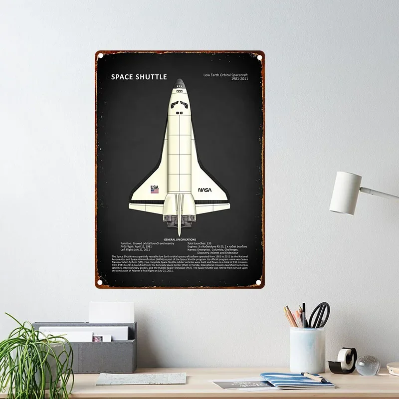 Aircraft Metal Signage Fighter Jet Tin Painting Vintage Military Fan Poster Mural Home Living Room Club Wall Art Decor Aesthetic