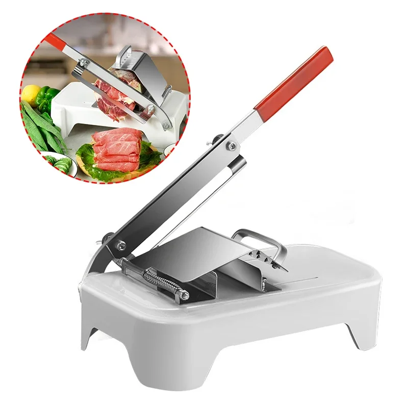 Table Slicer Manual Meat Slicer for Food Frozen Meat Beef Mutton Roll Fruit Bread Vegetable Cutting Kitchen Gadget Hand Cutter