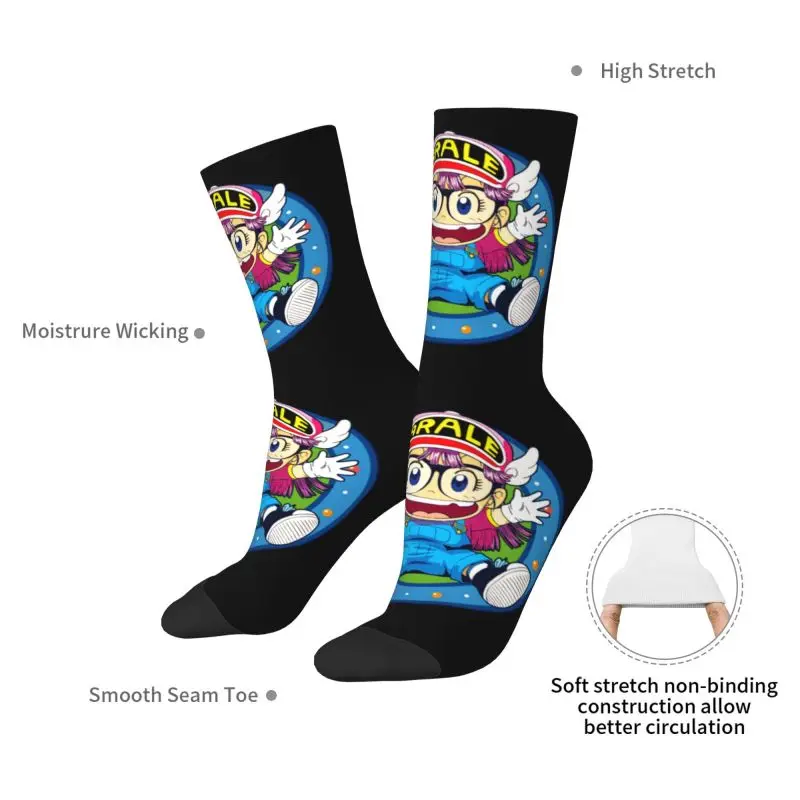 Arale Norimakis اليابانية الدكتور Slump الرجال النساء طاقم الجوارب للجنسين أزياء الربيع الصيف الخريف الشتاء اللباس الجوارب