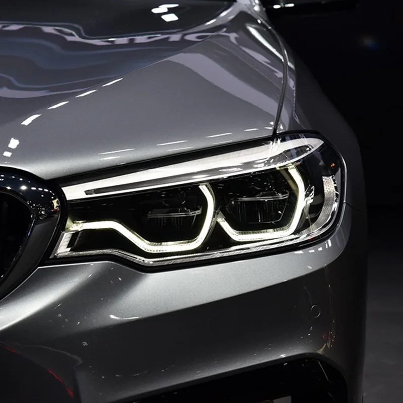 

Пара подходит для BMW 5 серии 18-20 годов G30, модифицированная фара с высокой светодиодной ложкой, дневные ходовые огни, указатель поворота