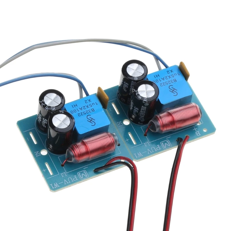 2pcs 60W 2 Way Speaker Board Bass Tweeter Frequency Divider For 2-4 In