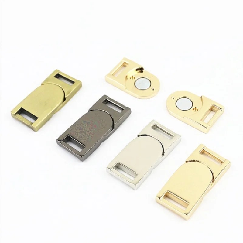 (10pcs/lot) New luggage leather hardware belt magnetic button lock handbag magnetic buckle lock hardware accessories