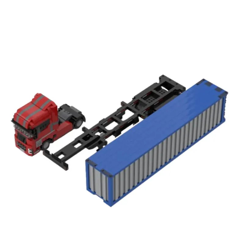 

MOC Creative Container Truck Detachable Cargo Box Assembler Model Toy Gift 1603pcs