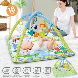 Baby Game Fitness Blanket Square Cartoon Animal Foldable Puzzle Education Blanket Machine washable Easy Clean Baby Fitness Stand