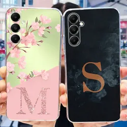 Fashion Initial Letter Phone Case For Samsung Galaxy A05s Soft Silicone TPU Back Cover For Samsung A05S A 05S 4G SM-A057F