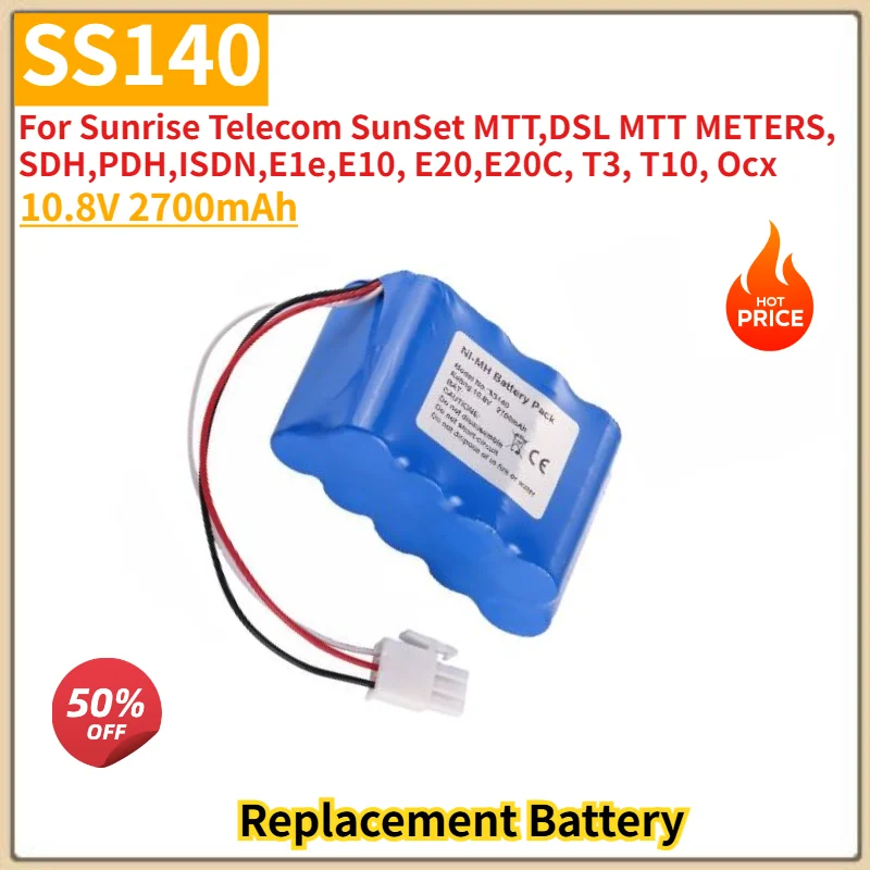 SS140 High Quality Tester Battery For Sunrise Telecom SunSet MTT,DSL MTT METERS,SDH,PDH,ISDN,E1e,E10, E20,E20C, T3, T10, Ocx