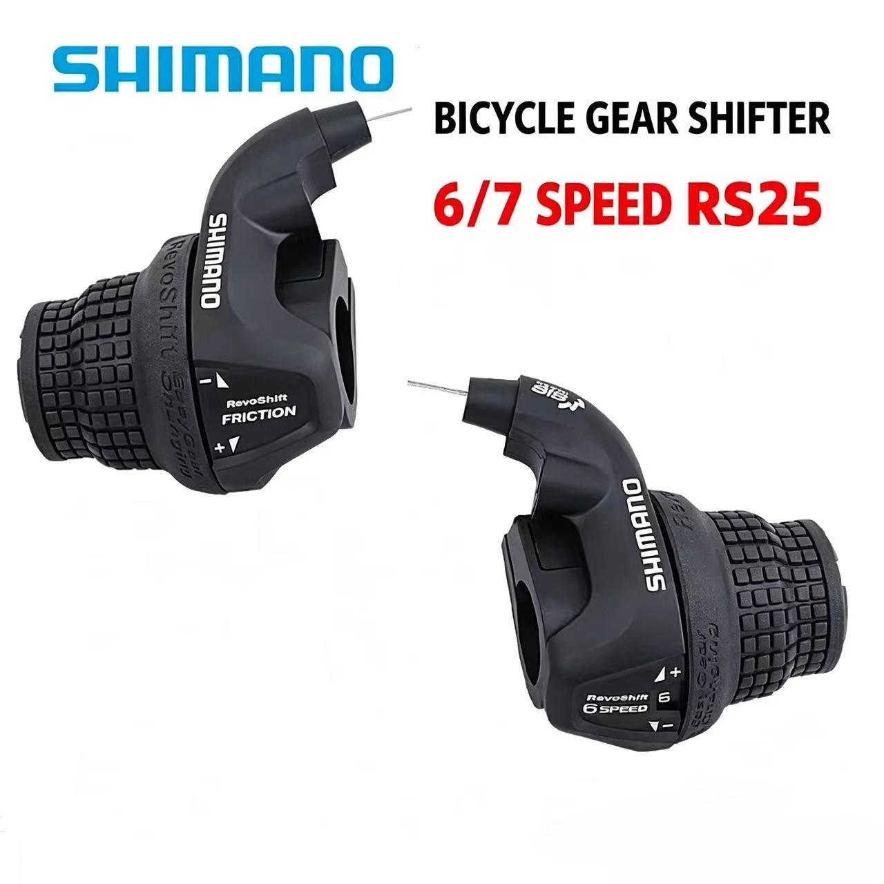 Shimano Tourney SL RS25 Revoshift Grip Bike Twist Shifter Lever 3*6s 3*7s 18S 21s Bicycle Comb with Grips RS35 as RS31 RS36