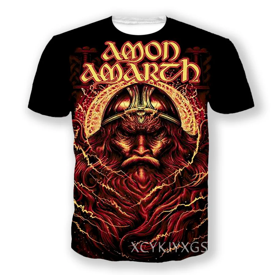 Swedish Death Metal Rock Band Amon Amarth 3D Printed Men Women T-shirts Summer New Hip Hop Street T shirt Fashion Men\'s Clothing