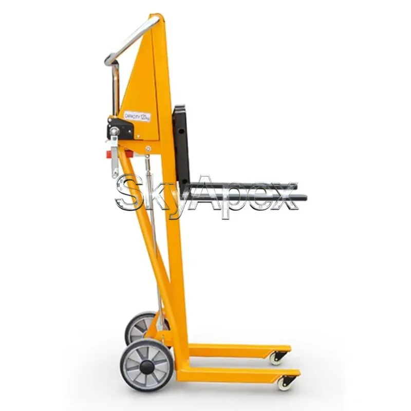 

Портативный ручной штабелер на 120 кг, вилочный погрузчик с лебедкой, подъемный стол-кран для складского оборудования
