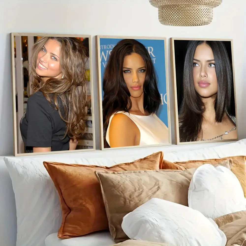 Model A-Adriana Lima Poster Modern Home Living Bedroom Bar Hallway Waterproof Wall Art Aesthetic Decor
