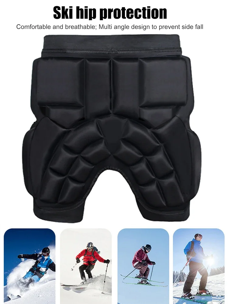 Unisex Protective Guard Pad EVA Thickened Hip Protector Anti-Fall Hip Protective Pads Adjustable for Adults Kids Skate Ski