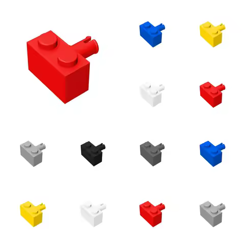 50pcs 2458 Modified 1x2 With Pin Building Blocks Kit High-Tech Connector Bricks Educational Idea Toys Children Birthday Gift