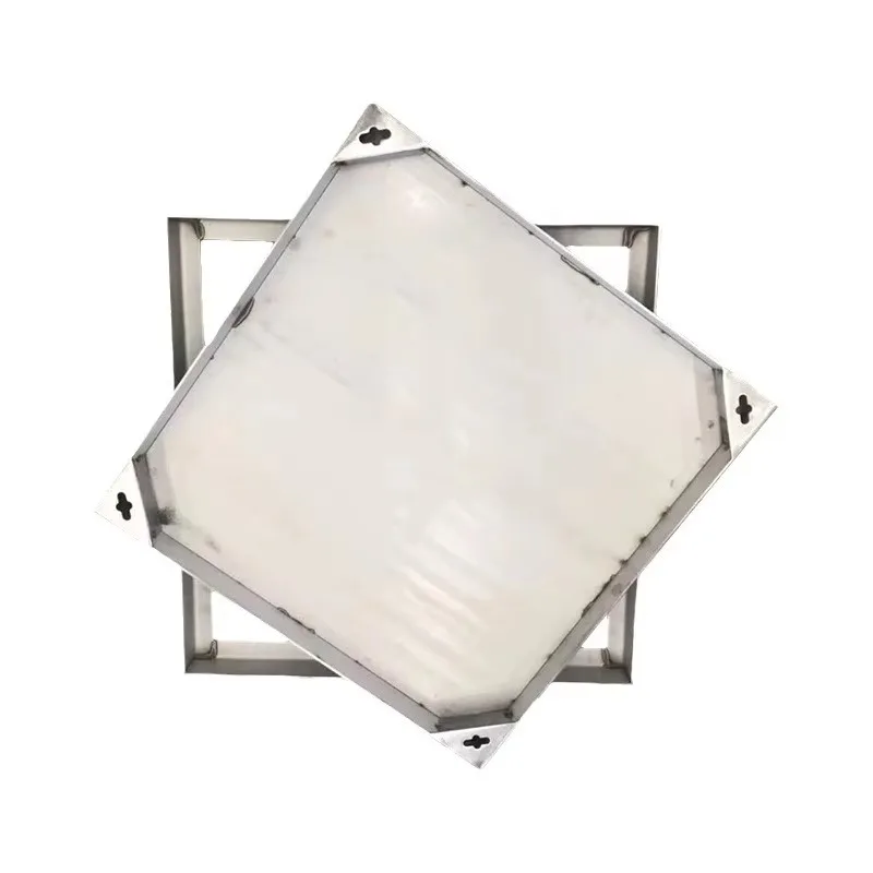 Modern 304/201 Stainless Steel Square Decorative Manhole Cover Invisible Park Power Cable Tile for Construction Real Estate