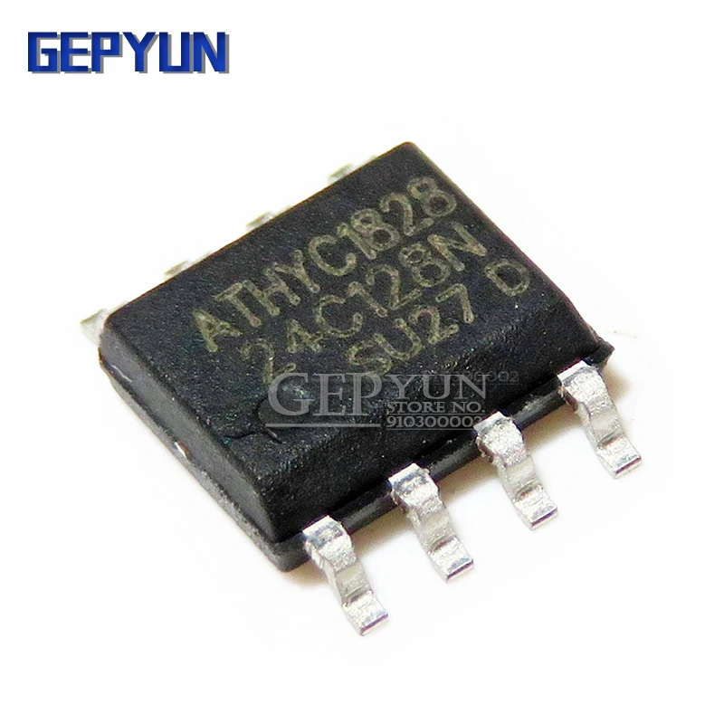 10PCS AT24C128N 24C128N 24C128 AT24N128 SOP-8 EEPROM SERIAL EEPROM 128K (16K x 8) 2WE 1.7V Gepyun